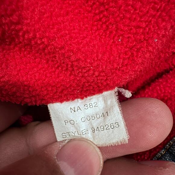 Chaps Ralph Lauren Fleece Lined Denim Shirt Jacket Men’s XL Vintage - Picture 8 of 8